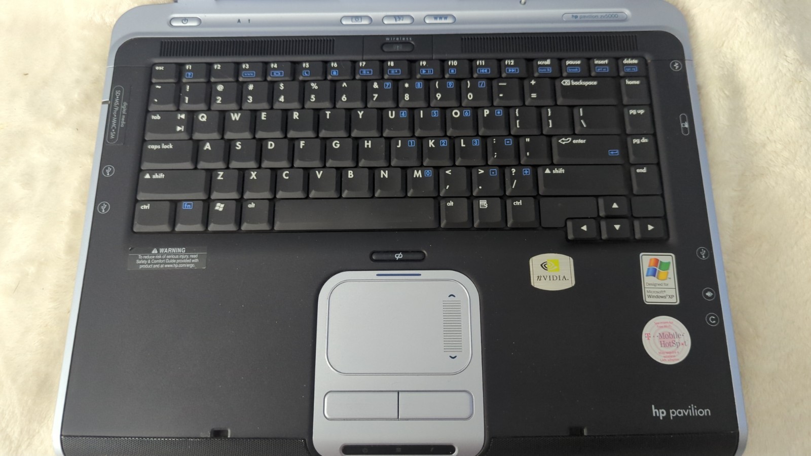 HP Pavilion ZV5000 Amd Athlon 64 768MB Bad Bat 64gb Ssd