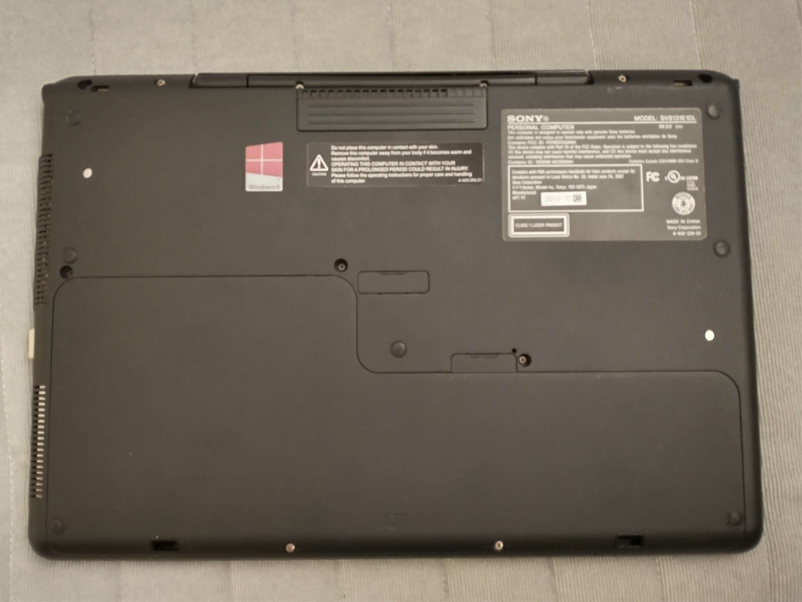 Sony Vaio SVS131E1DL Intel Core i5 3210M 2.50 GHz 6 GB RAM 750 GB HDD