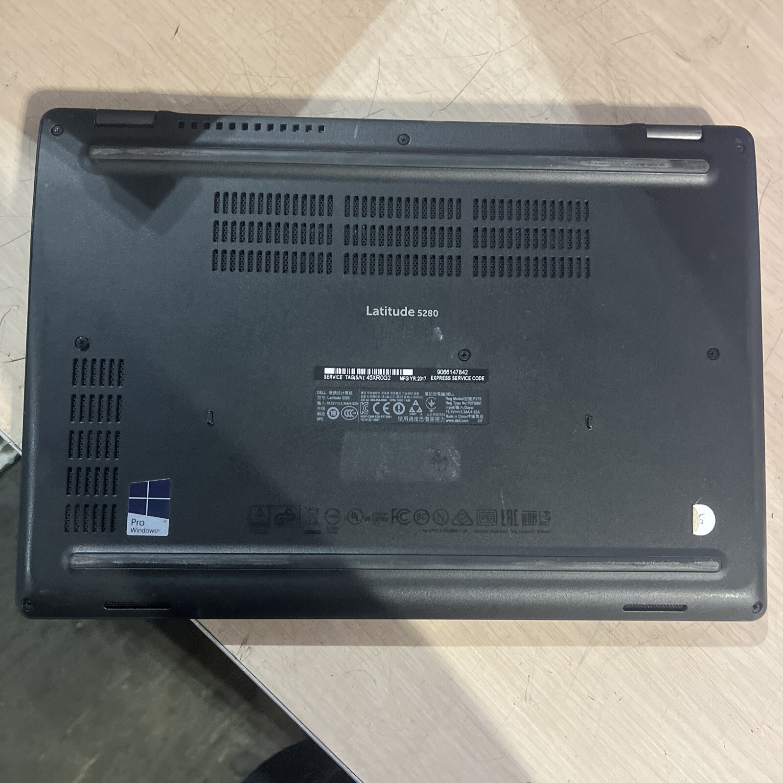 DELL LATITUDE 5280 INTEL CORE I3-7100U 2.40GHZ 8GB RAM NO HD