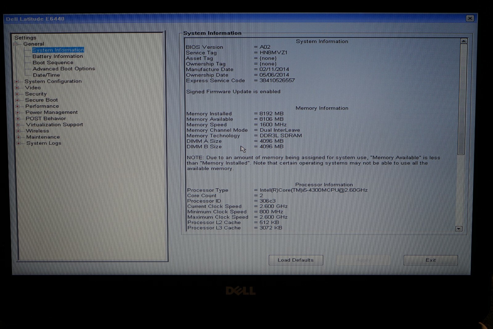 ^ Dell Latitude E6440 14″ Intel Core i5-4300M @ 2.60GHz 8GB Ram No HD #C1418