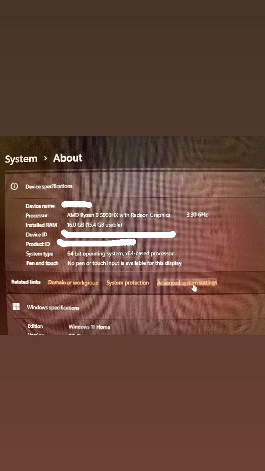 Dell Alienware M15 R5 15.6” (1TB SSD,AMD Ryzen R9, 3.3 GHz,16GB)-Gaming Laptop