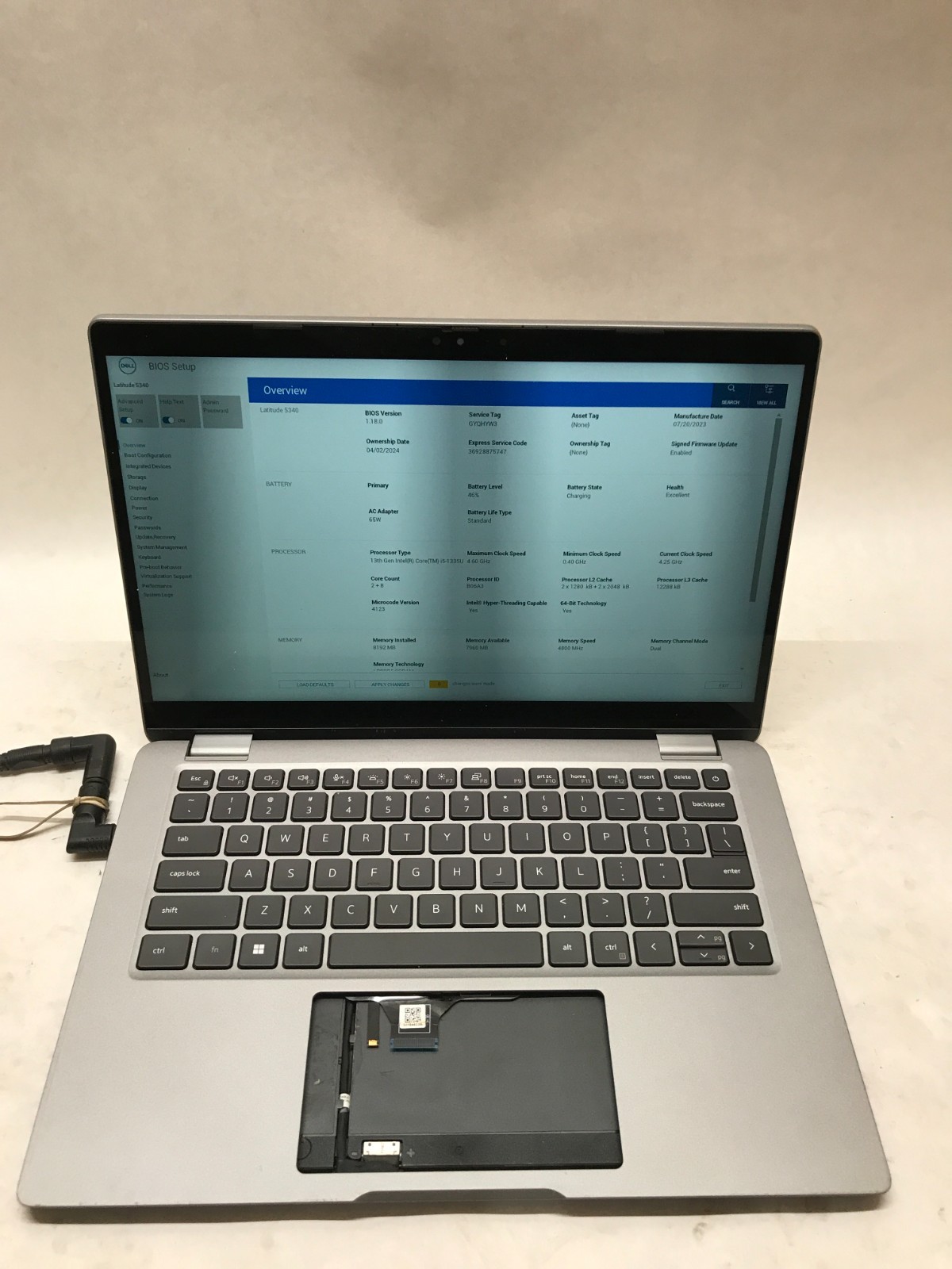 Dell Latitude 5340 13″ Intel i5-1335U 8GB RAM NO SSD/OS For Parts READ DESC – DW