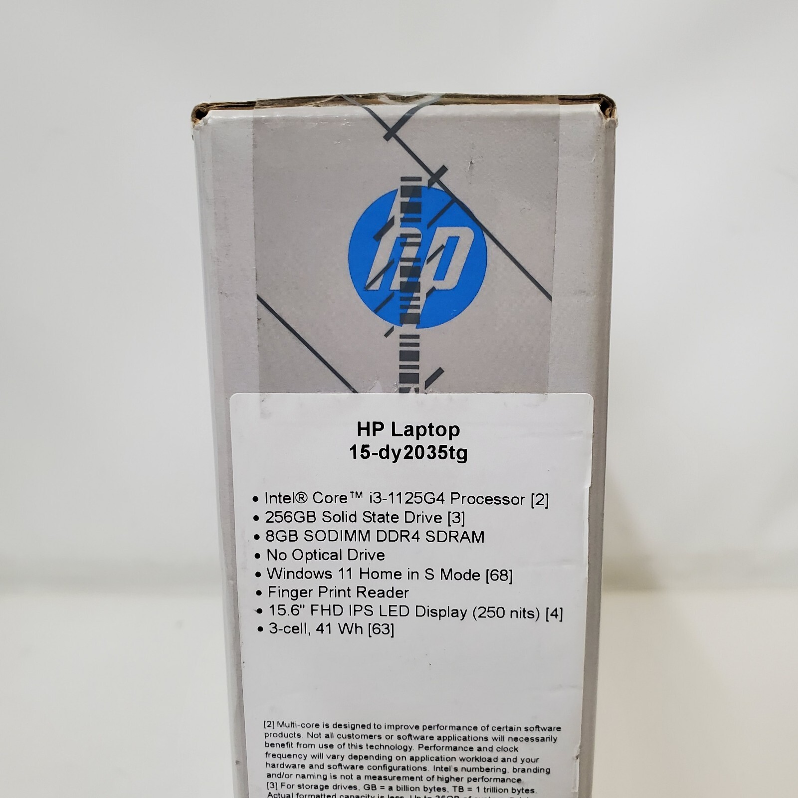 HP 15-DY2035TG 15.6″ Laptop Intel Core i3-1125G4 8GB Memory 256 SSD Windows 11