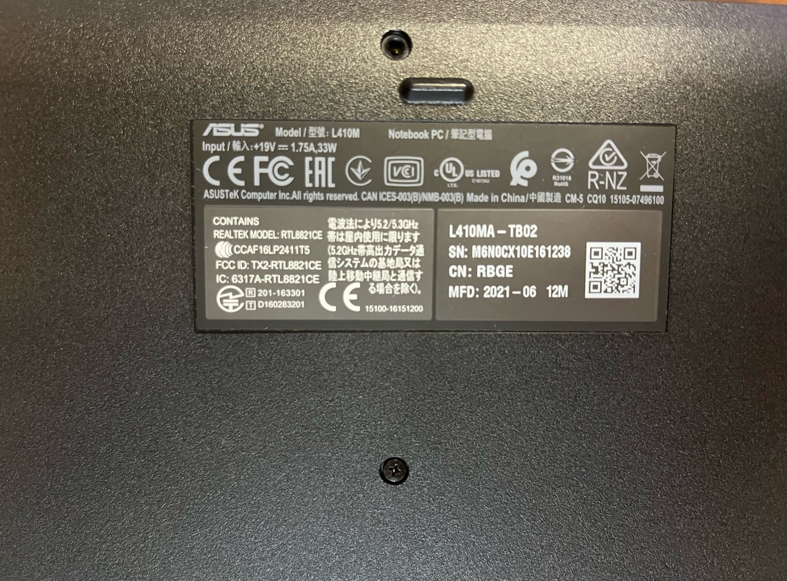 ASUS Vivobook L410MA-TB02 14-inch Laptop