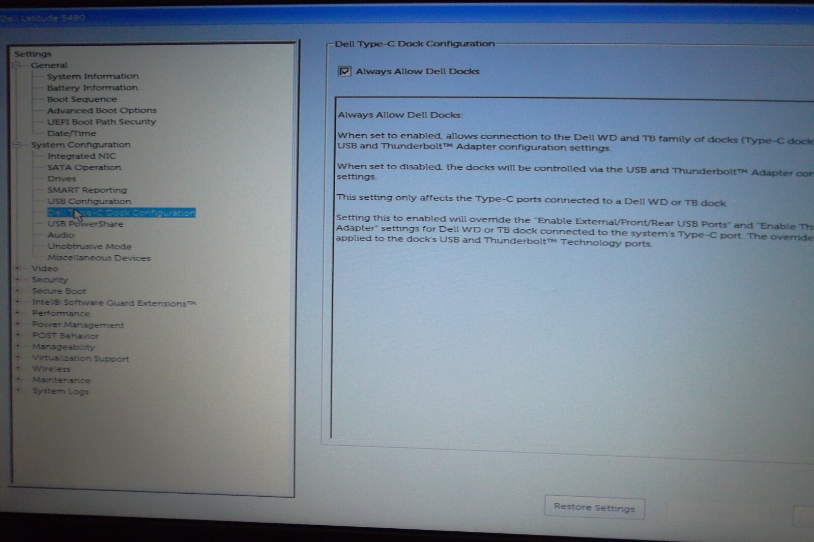 Dell Latitude 5490 14″ Intel i5-8250U 1.60GHz 8GB Wi-Fi WebCAM Bluetooth 500GB