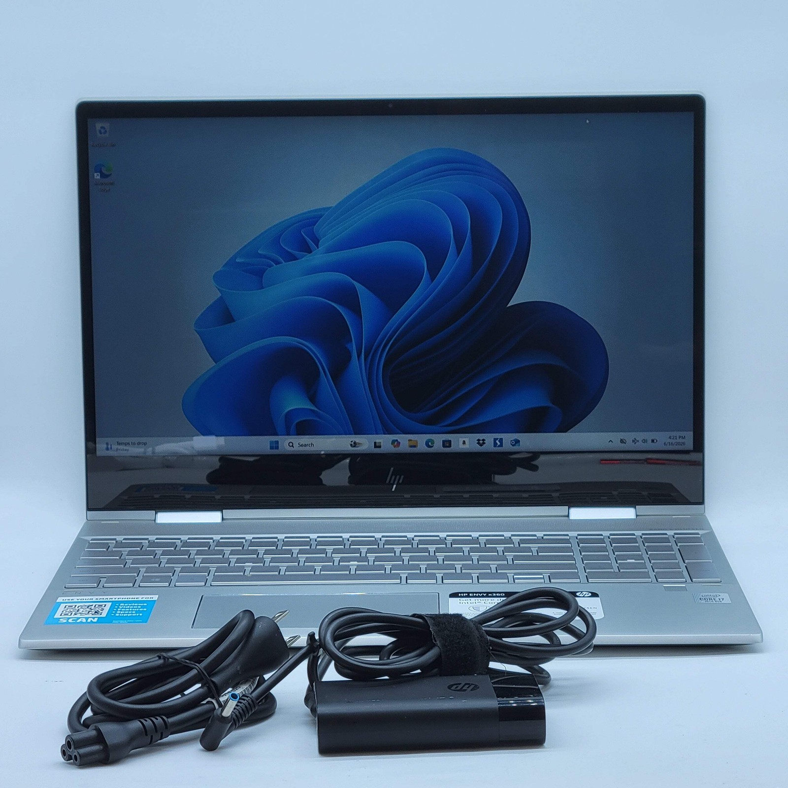 HP Envy x360 15-DR1010NR 15.6″ i7-10510U 1.8GHz 8GB RAM 512GB SSD