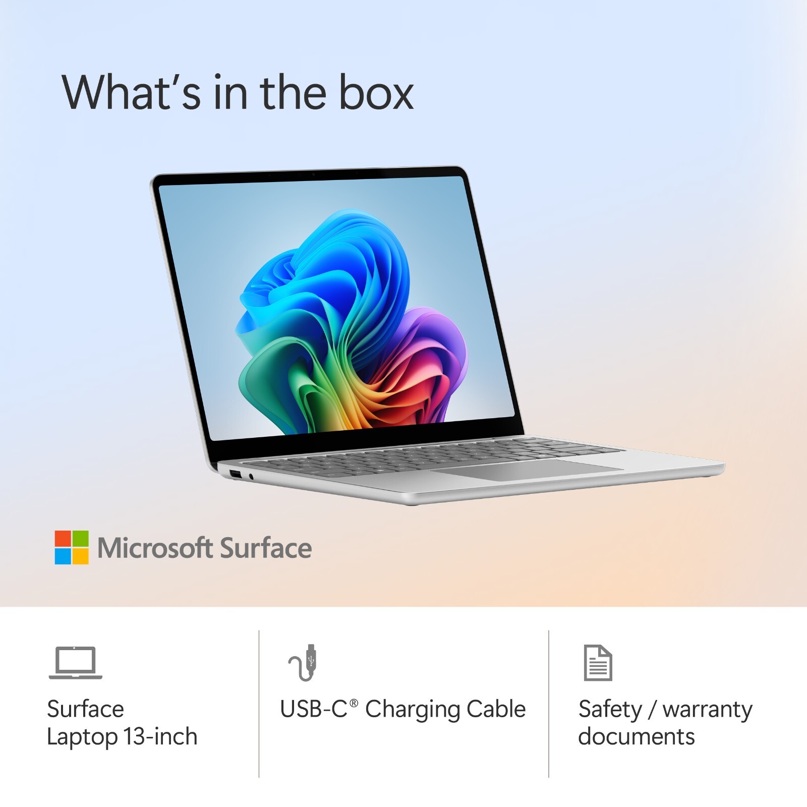 Microsoft Surface Laptop Copilot+ PC 13″ Snapdragon X Plus 16GB RAM 256GB UFS