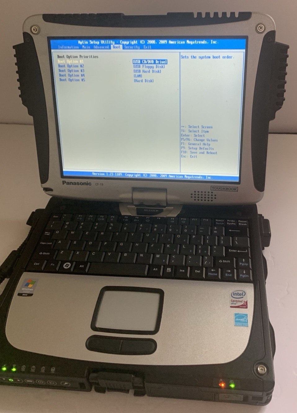 Panasonic Toughbook CF-19 MK3 1.2GH 2gb Boot to BIOS Good Condition