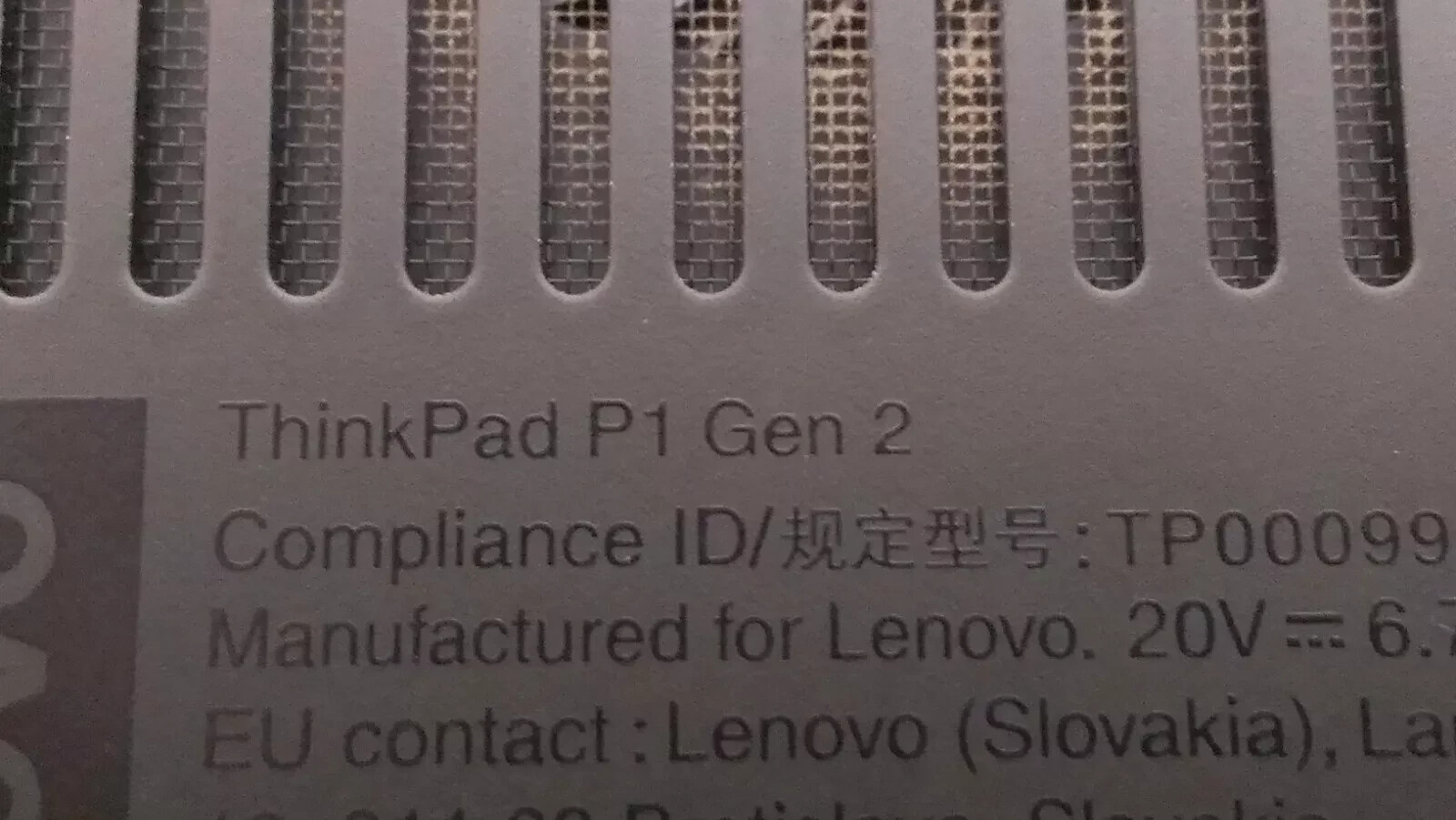 ThinkPad P1 Gen 2 6 Core i7-9850H 32GB 512GB SSD Nvidia T2000 Win 11 Office 2021