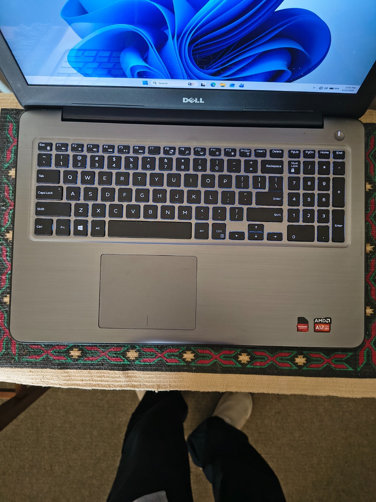 Dell Inspiron 15-5565 AMD A12-9700P Radeon R7 GPU 12GB 192GB SSD Win11Home