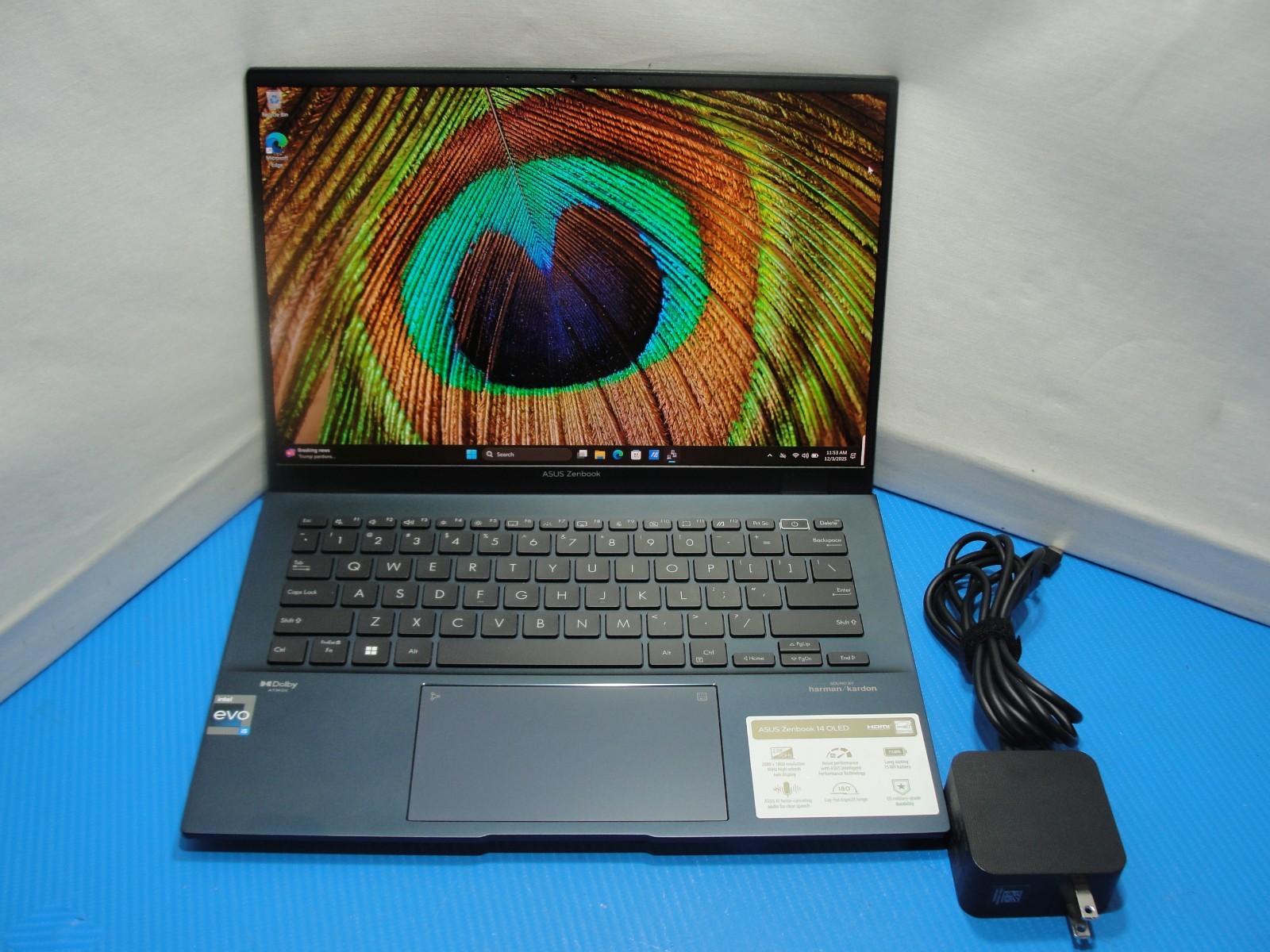 Asus ZenBook 14 OLED UX3402ZA i5-1240P 1.7GHz 8GB 256GB SSD 14″ 2.8K Win11