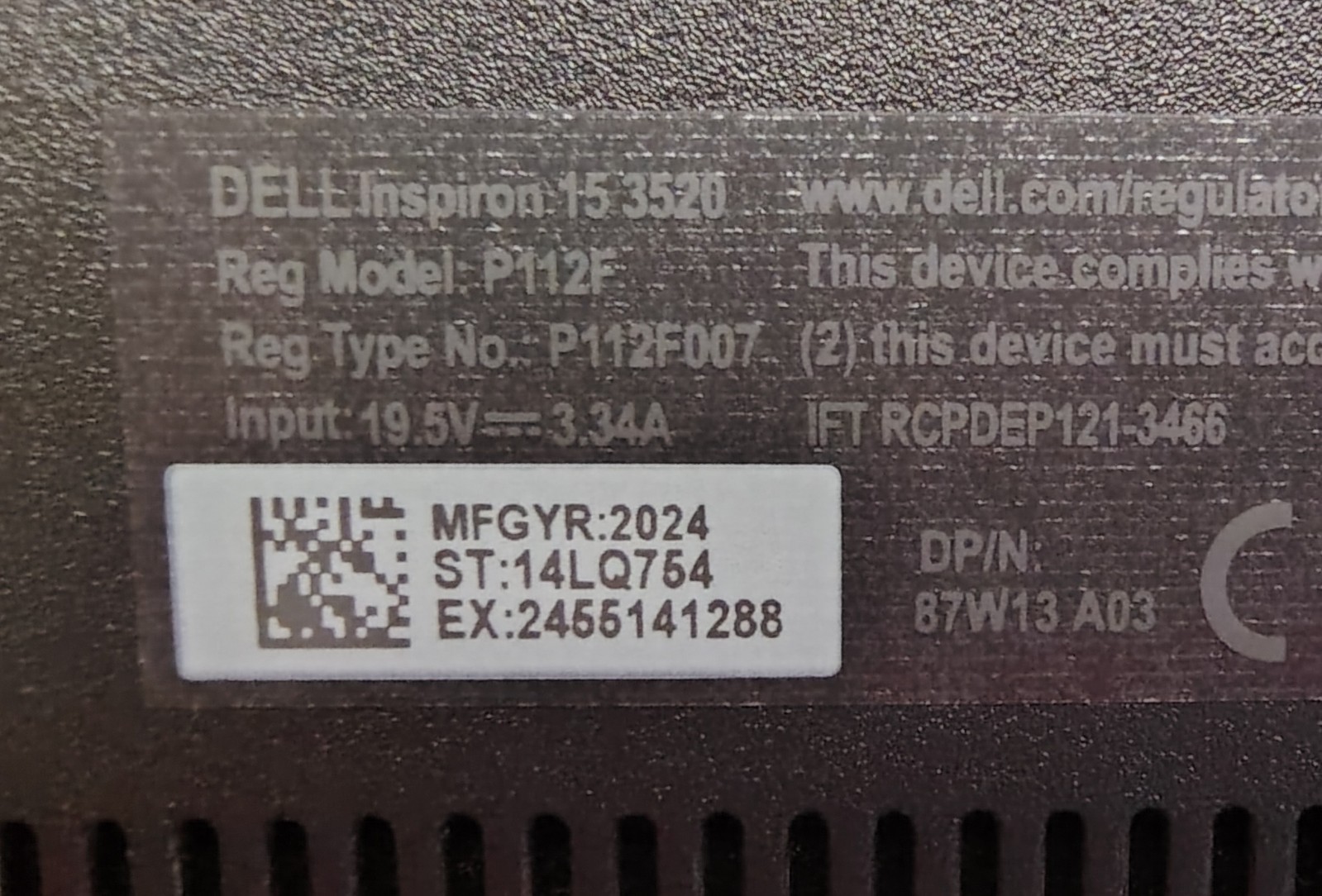 Dell Inspiron 15 3520 Laptop 15.6″ FHD Intel i3-1215U 256GB SSD 8GB RAM Win 11