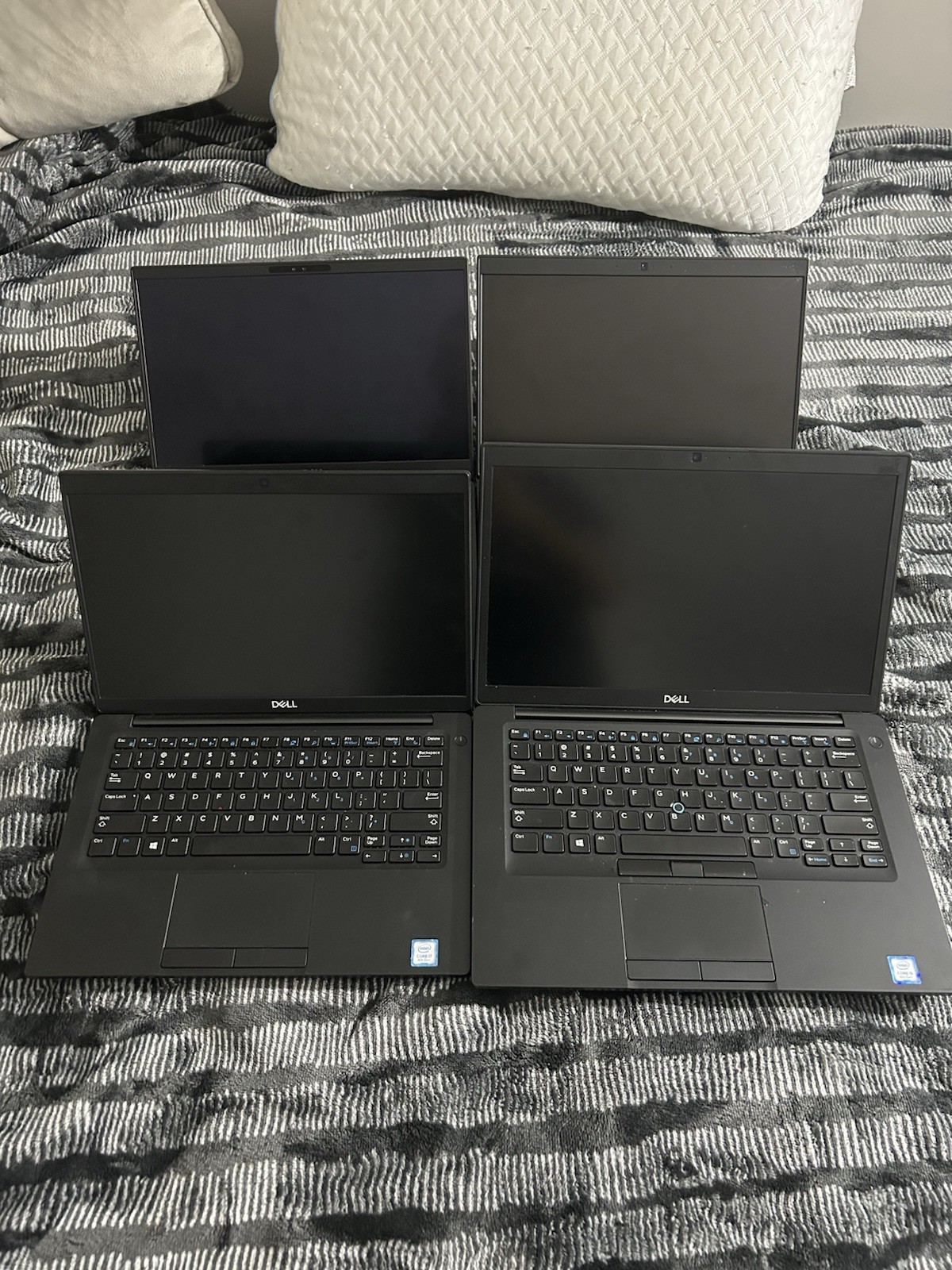 LOT OF 4 DELL LATITUDE 90 SERIES LAPTOPS i5 & i7 * SPARE PARTS MACHINES *