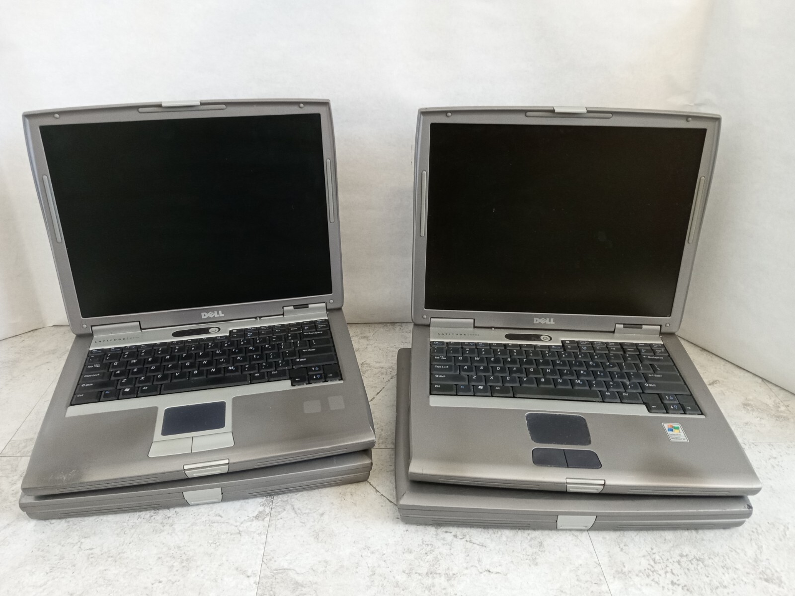 Lot of 4 – Dell Latitude D505 / D510 15″ Laptops – PARTS / REPAIR – READ -RR