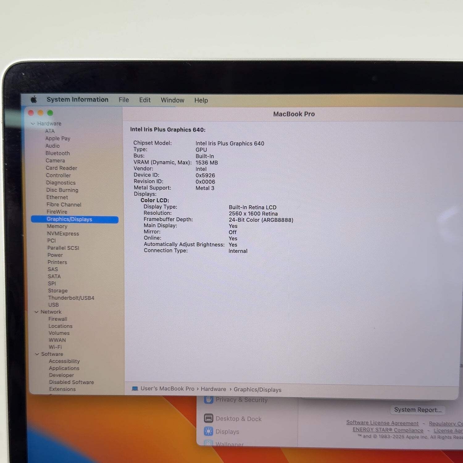 Broken 2017 Apple MacBook Pro 13.3″ i5 2.3GHz 16GB RAM 256GB SSD MPXU2LL/A