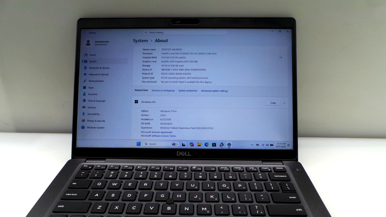 Dell Latitude 5400 | 14″ | i5-8265U 1.60GHz | 16GB RAM 256GB NVMe | WIN 11 PRO