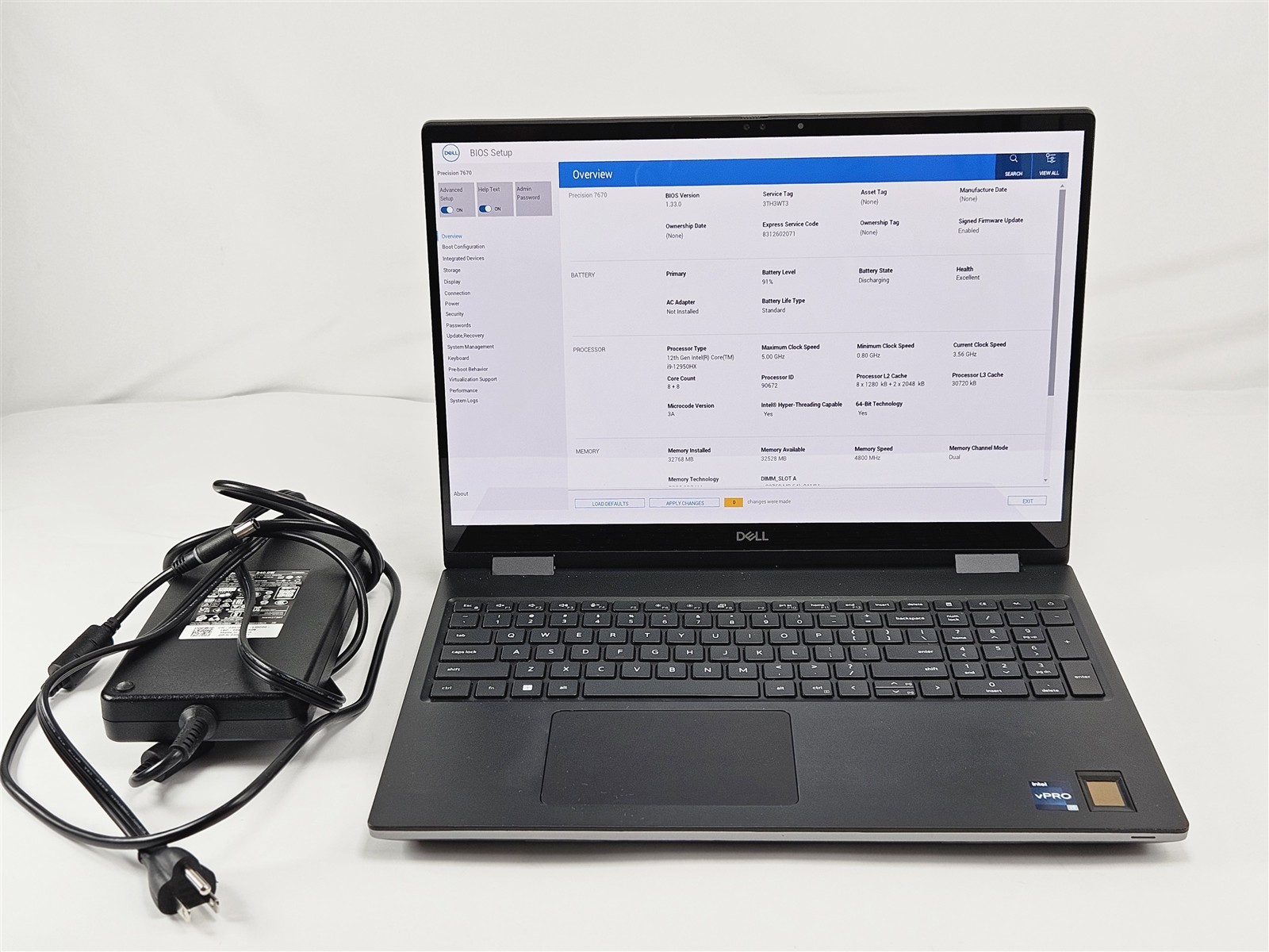 Dell 16″ Precision 7670 4K OLED Touch i9-12950HX RTX 3080 Ti 32GB RAM 1TB SSD