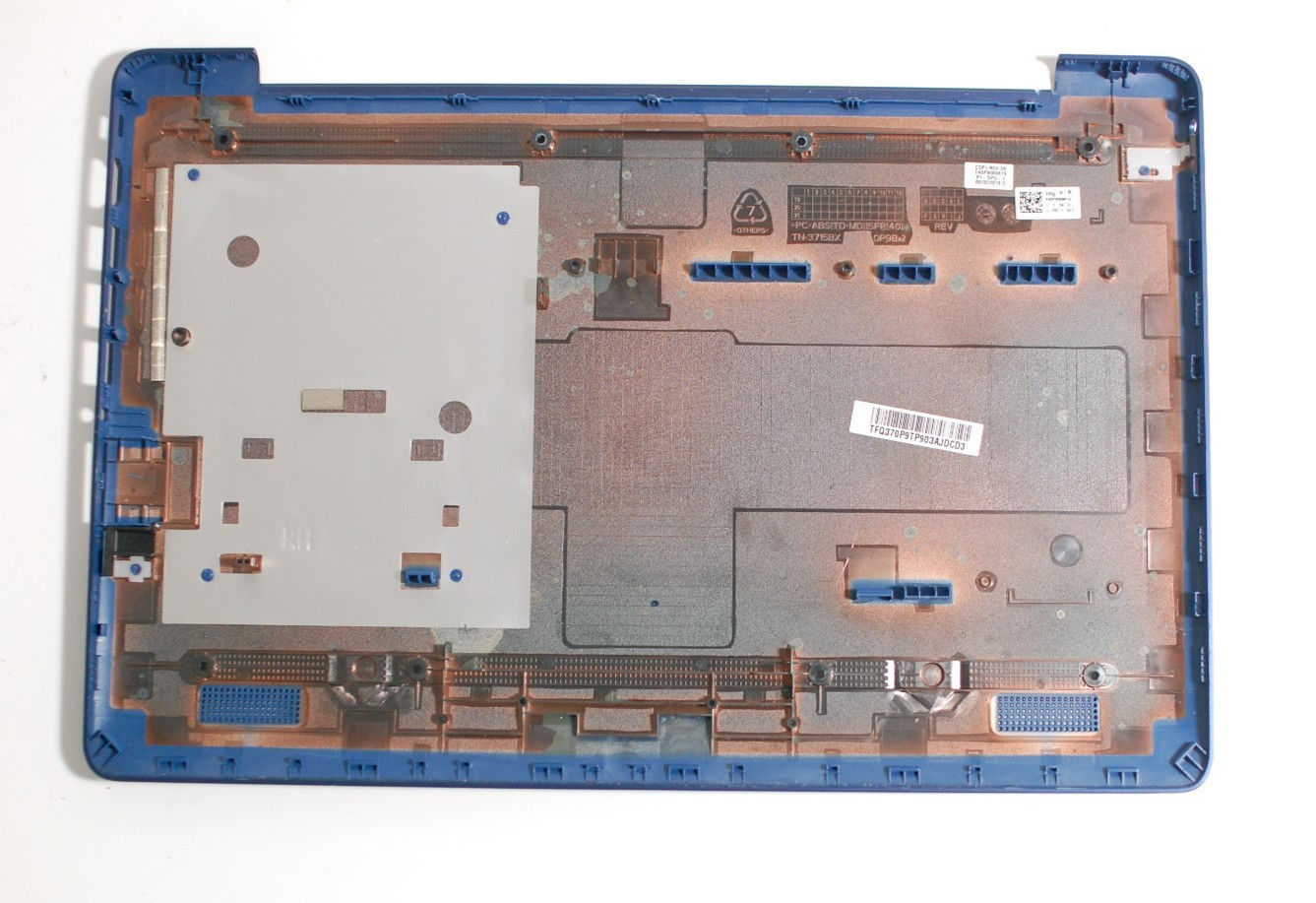 HP Stream Blue 14-cb161wm Palmrest w/ Keyboard, touchpad, and Bottom Cover Case