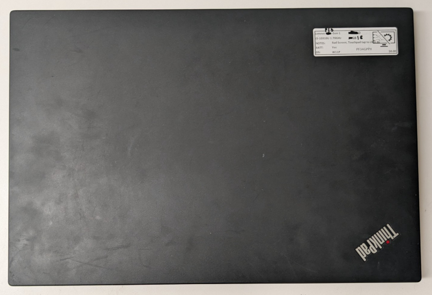 Lenovo ThinkPad P15s Gen 1 15.6″ i5-10310U 1.70GHz 16GB No Drive/OS SOLD AS-IS