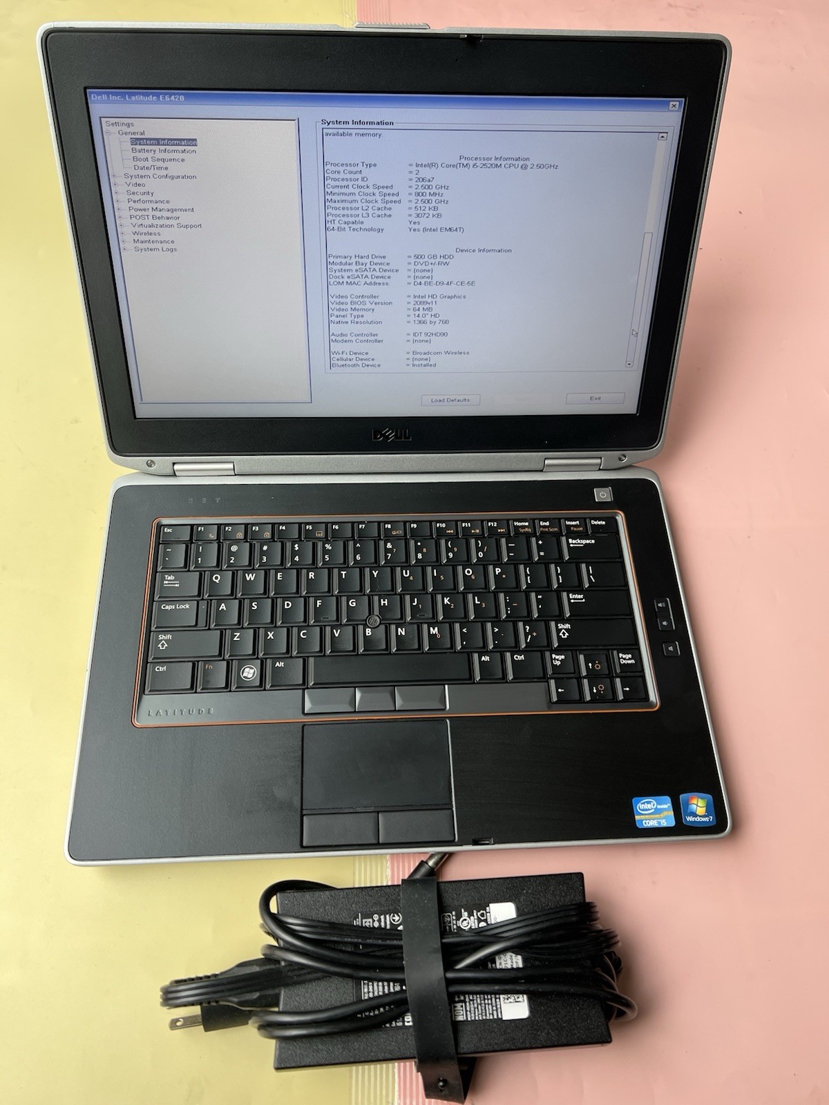 Dell Latitude E6420 Intel Core i5-2520M 8GB RAM 500GB HDD HDMI PORT