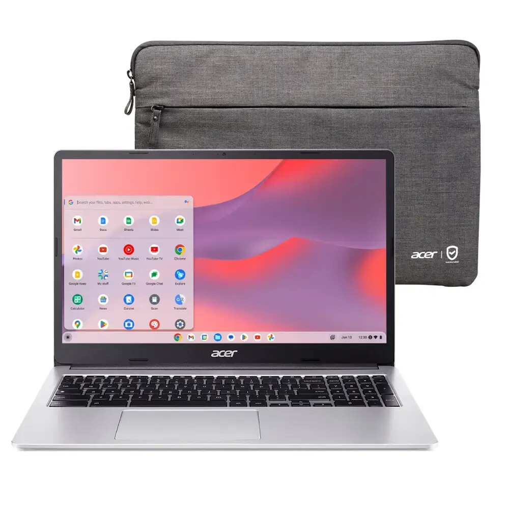 New Acer Chromebook 315 15.6″ HD Quad-Core N6000 4GB 128GB eMMC Chrome OS Sleeve