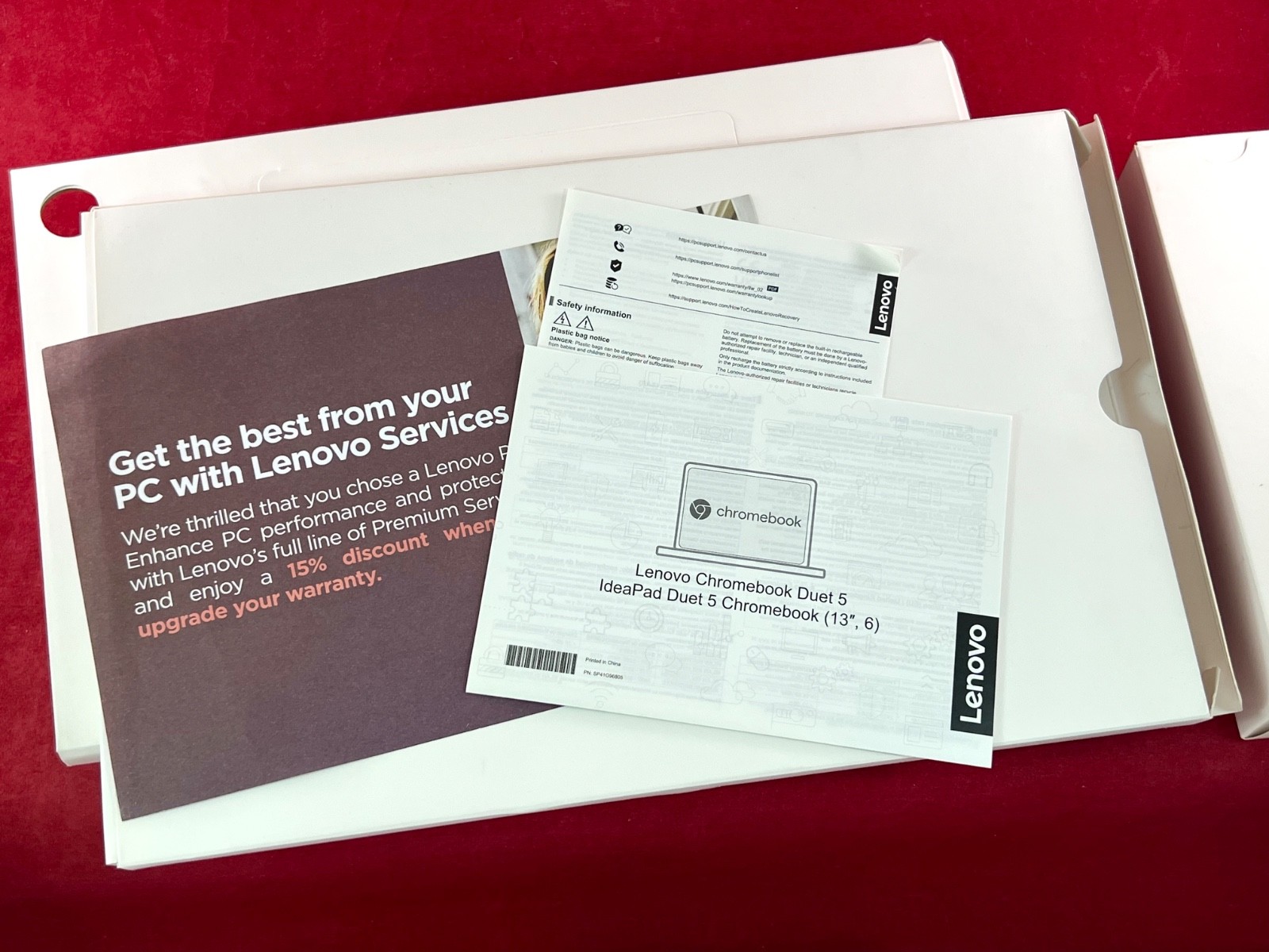 NEW LENOVO 128GB CHROMEBOOK DUET 5 13.3″ FHD TOUCHSCREEN LAPTOP / TABLET 13Q7C6