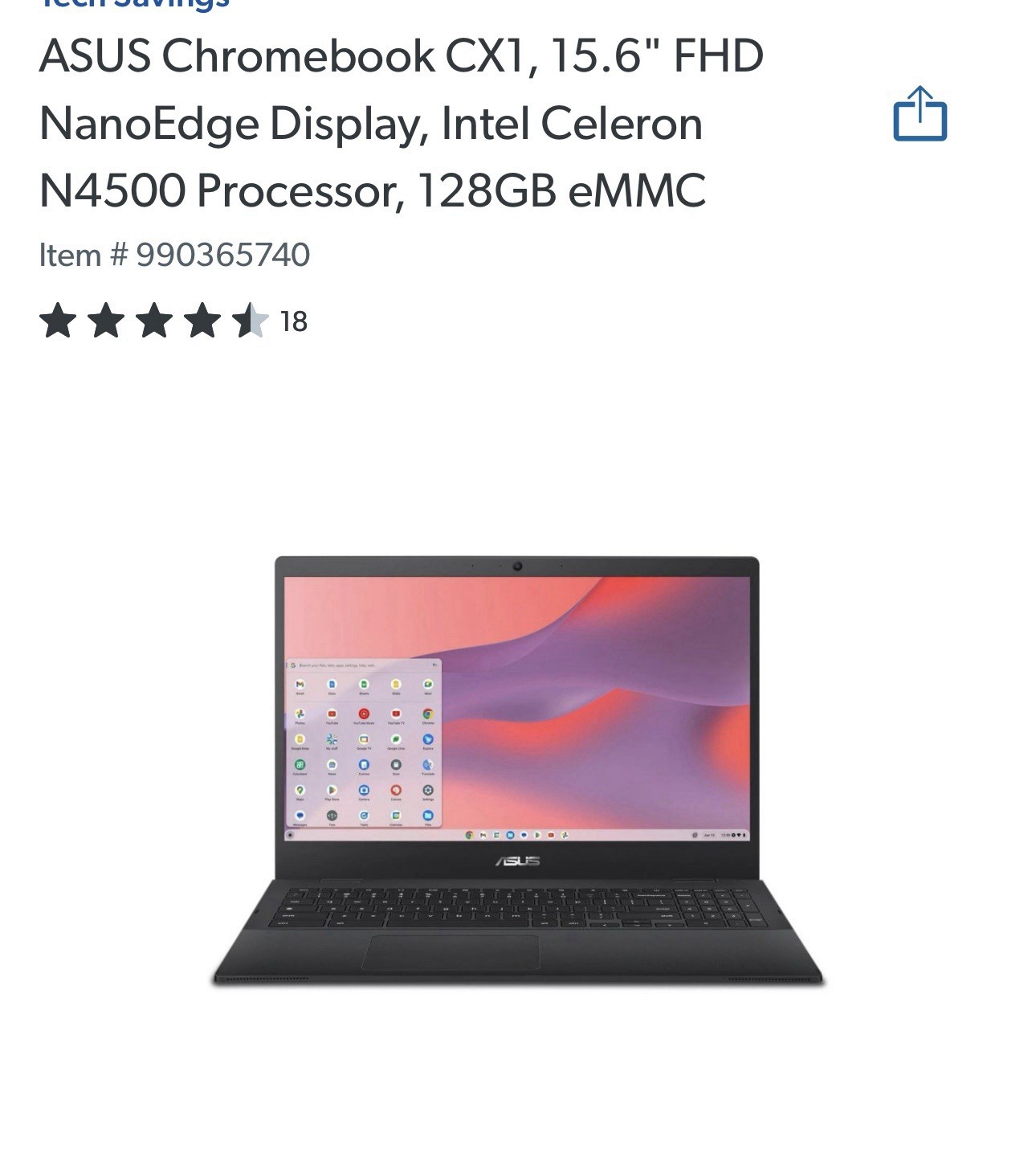 Chromebook Cx1 Asus