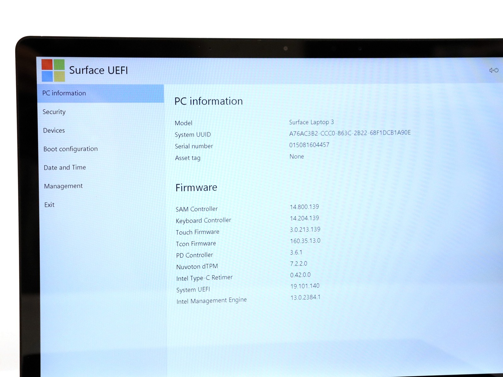 Microsoft Surface Laptop 3 13.5″ Touch 1868 Core i7-1065G7 16GB 256GB NVMe W11P