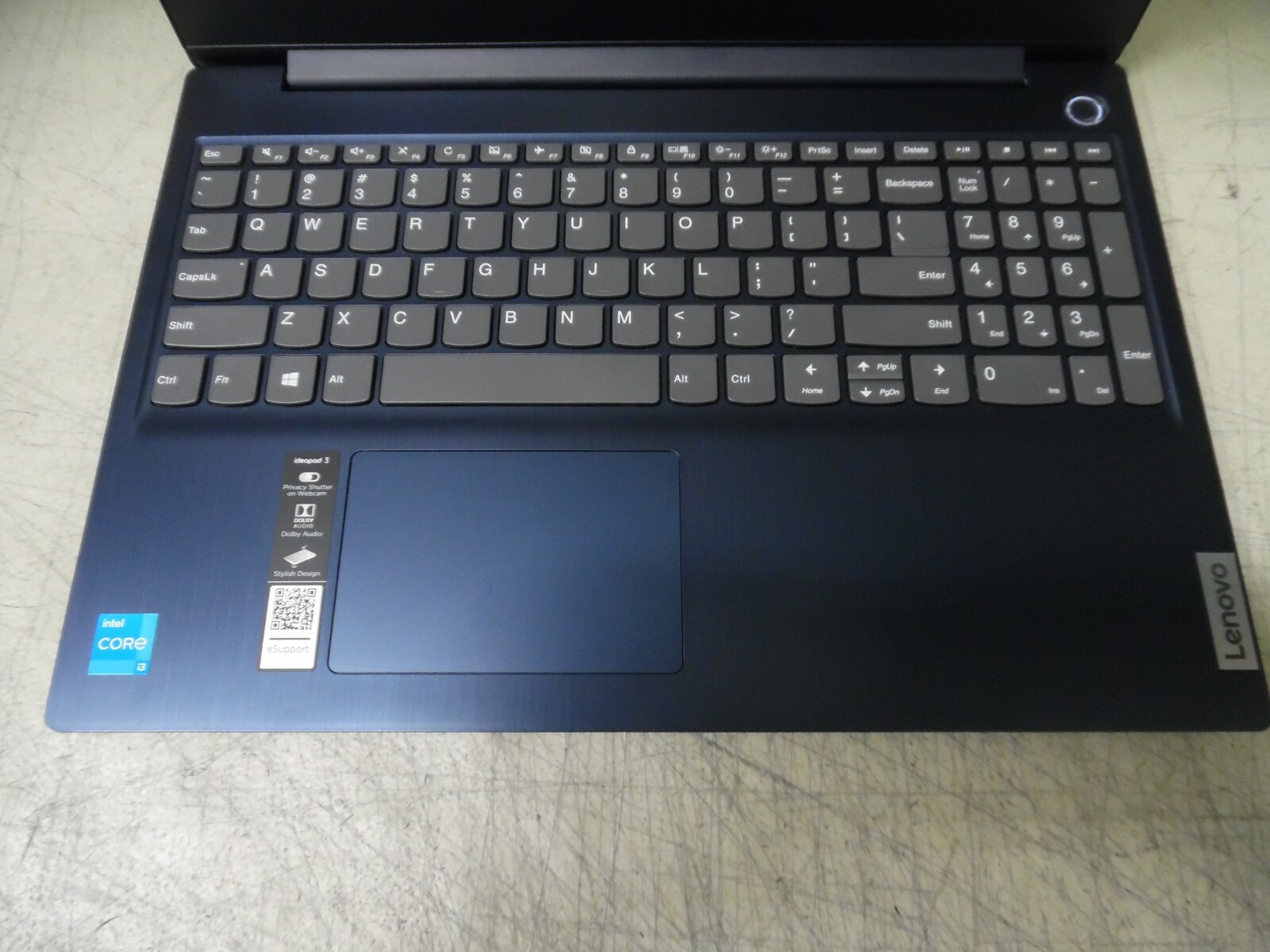 Lenovo IdeaPad 3 15.6″ (128GB SSD,Core i3 4GB RAM) Laptop Abyss Blue
