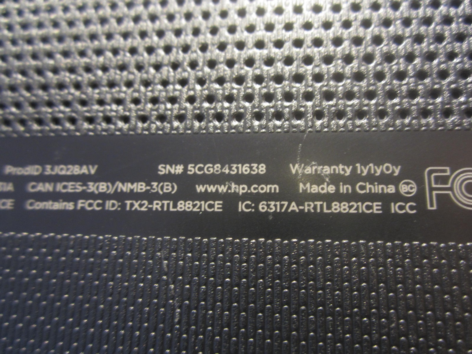 HP 17z-ca000 CT1 LAPTOP 3.1GHz 8GBRAM 1TBHD SCREEN INTACT w/PwrCord – WORKS
