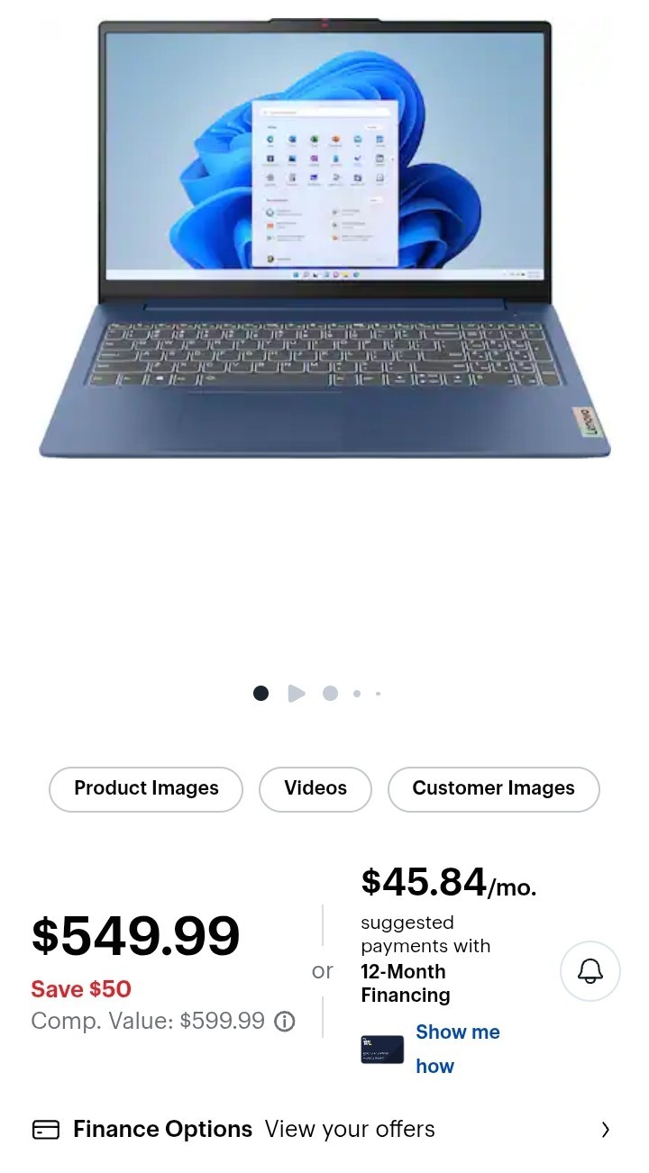 Lenovo Slim 3 Chromebook 14″ Laptop