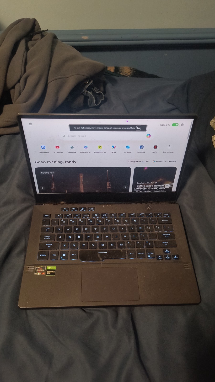 RYZEN 5000 series 7 ASUS gaming laptop USED