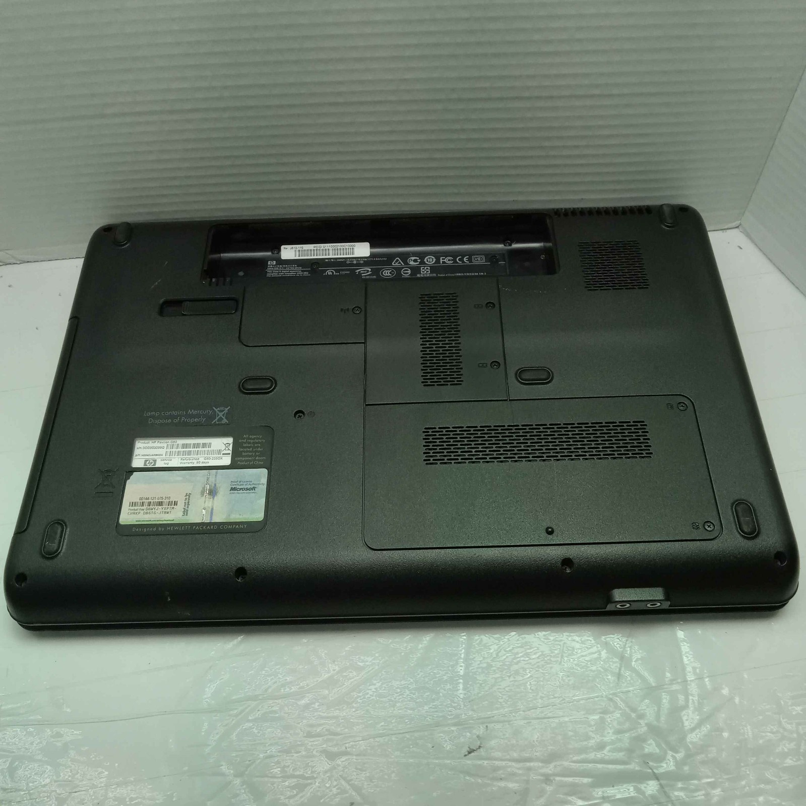 HP G60 15.6″ Windows 10 Laptop Pentium T4200 2.0GHz 3GB RAM 320GB HDD No Batt ^