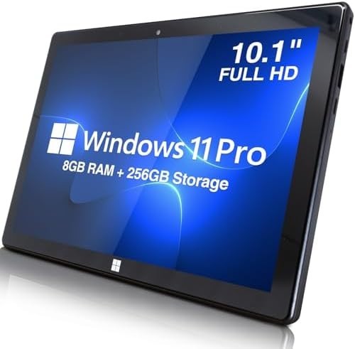 10.1″ Windows 11 Professional Tablet PC – Ultra Slim Full HD Windows 256GB