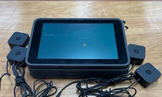 Lot 4 HP Pro Slate 10 EE G1 Tablet 10″ Intel Atom With Chargers