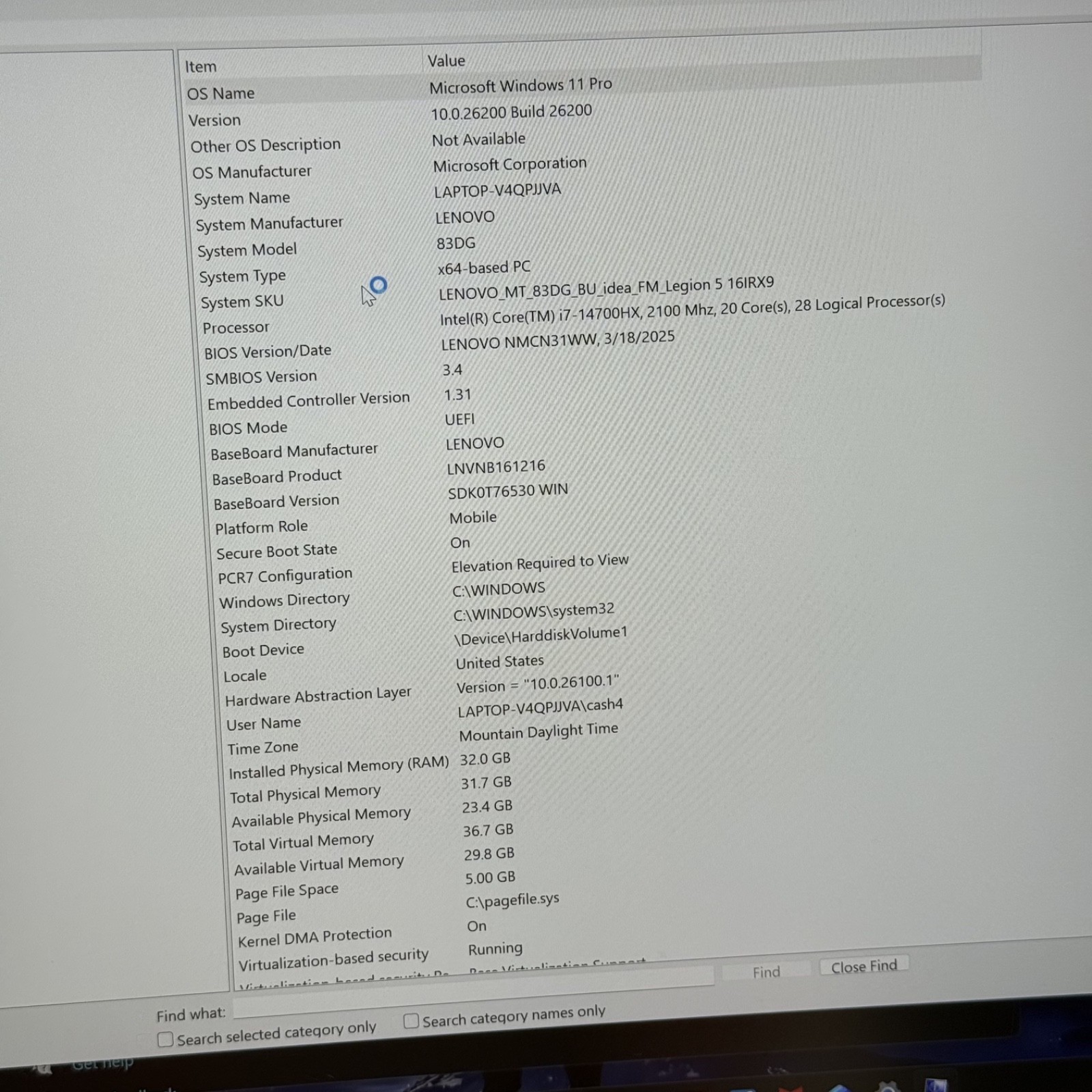 Lenovo Legion 5 16IRX9 16″ Laptop Intel i7-14700HX RTX 4070 32GB 1TB Win 11 Pro