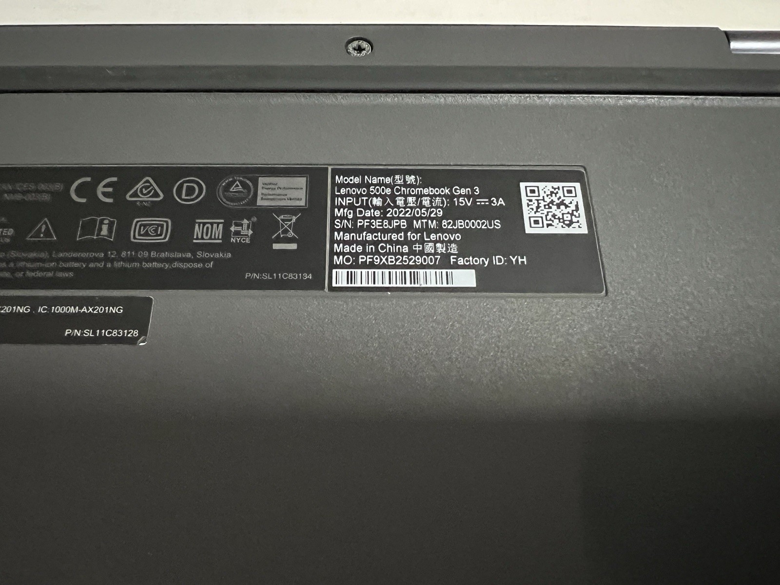 Lenovo Chromebook 500e Gen 3 82JB 11.6″ Touch 2-in-1 Celeron N5100 8GB 64GB eMMC