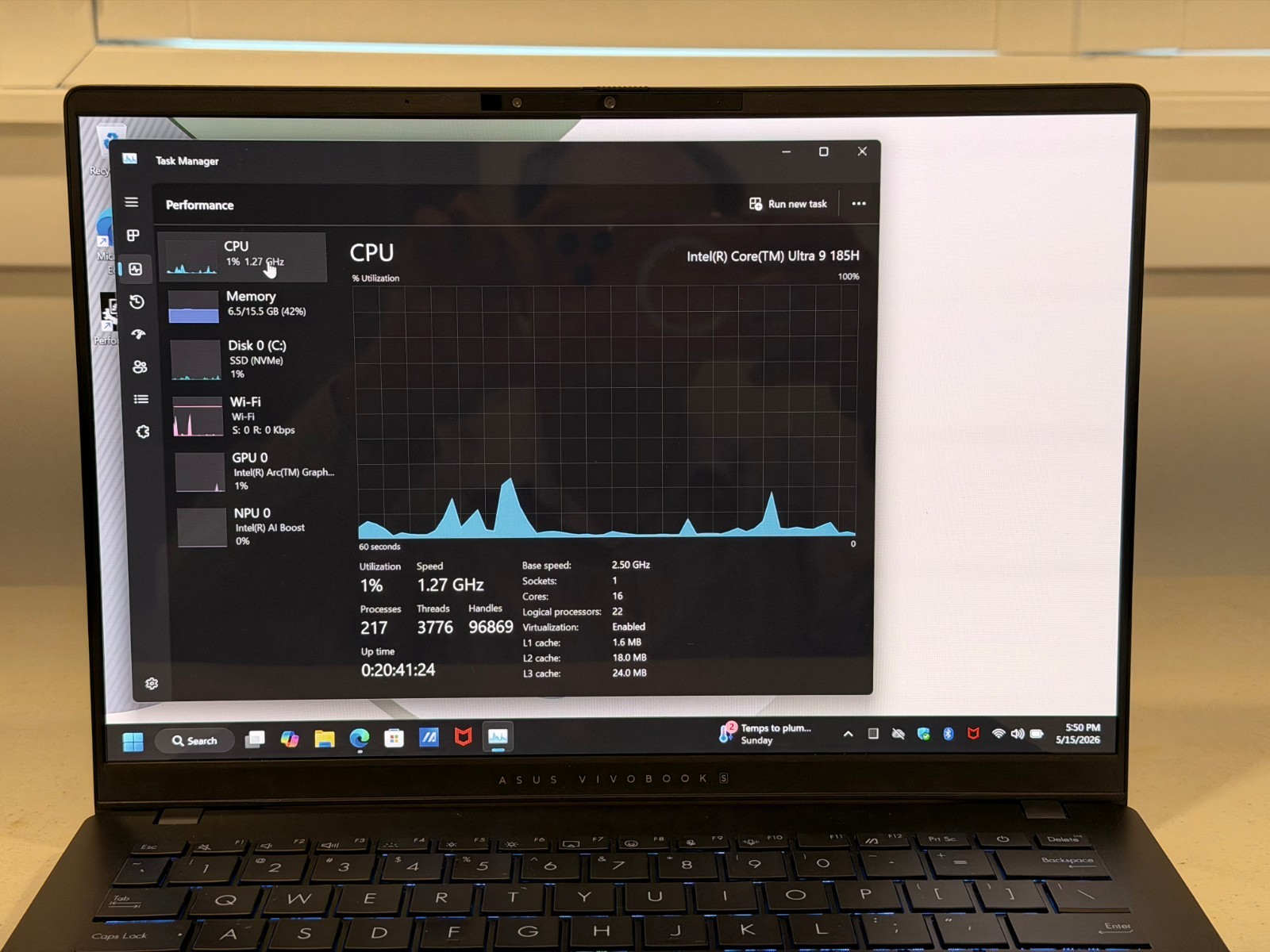 ASUS VivoBook S 14 Intel Ultra 9 185H 16GB RAM 1TB SSD S5406MA-AS96 OLED HDR
