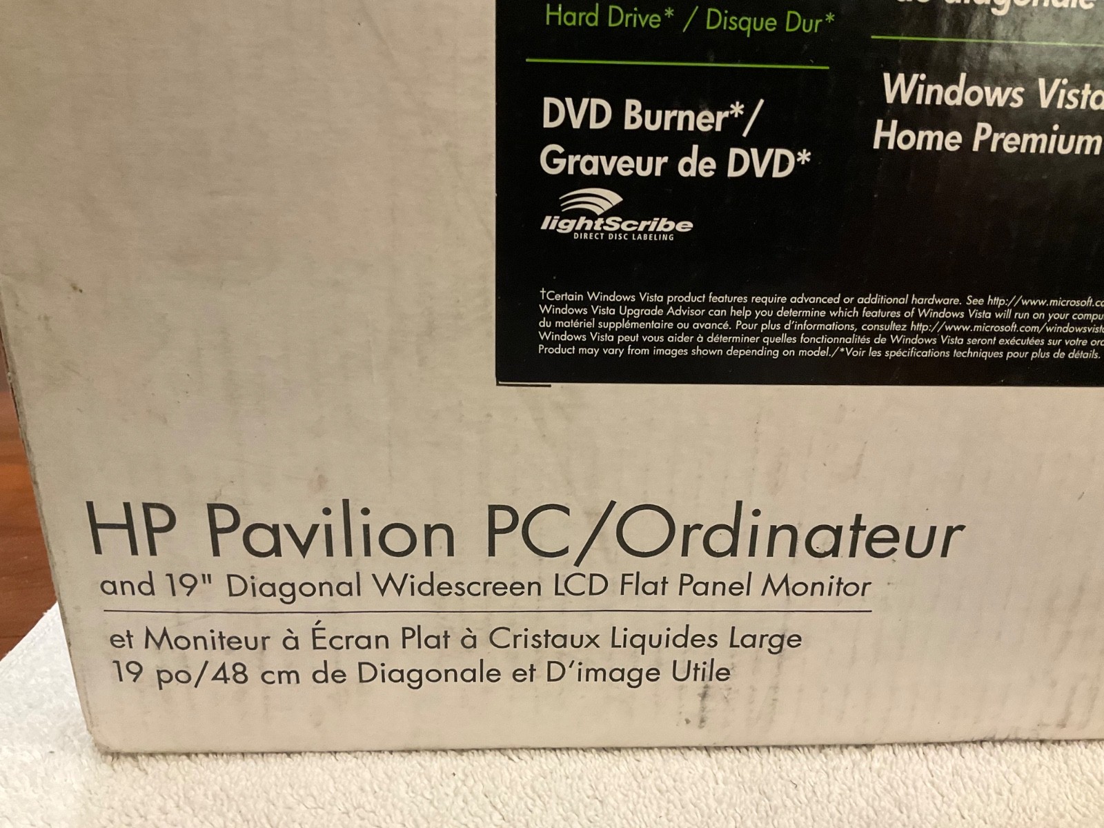HP Pavilion a6312p-b Desktop PC Bundle BRAND NEW In Box 19″ Widescreen LCD Vista