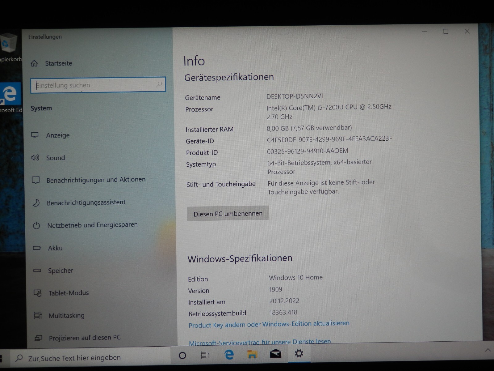 Lenovo IdeaPad 320S-14IKB, Intel Core i5-7200U, 8GB Ram, 256GB SSD 14″ inch FHD