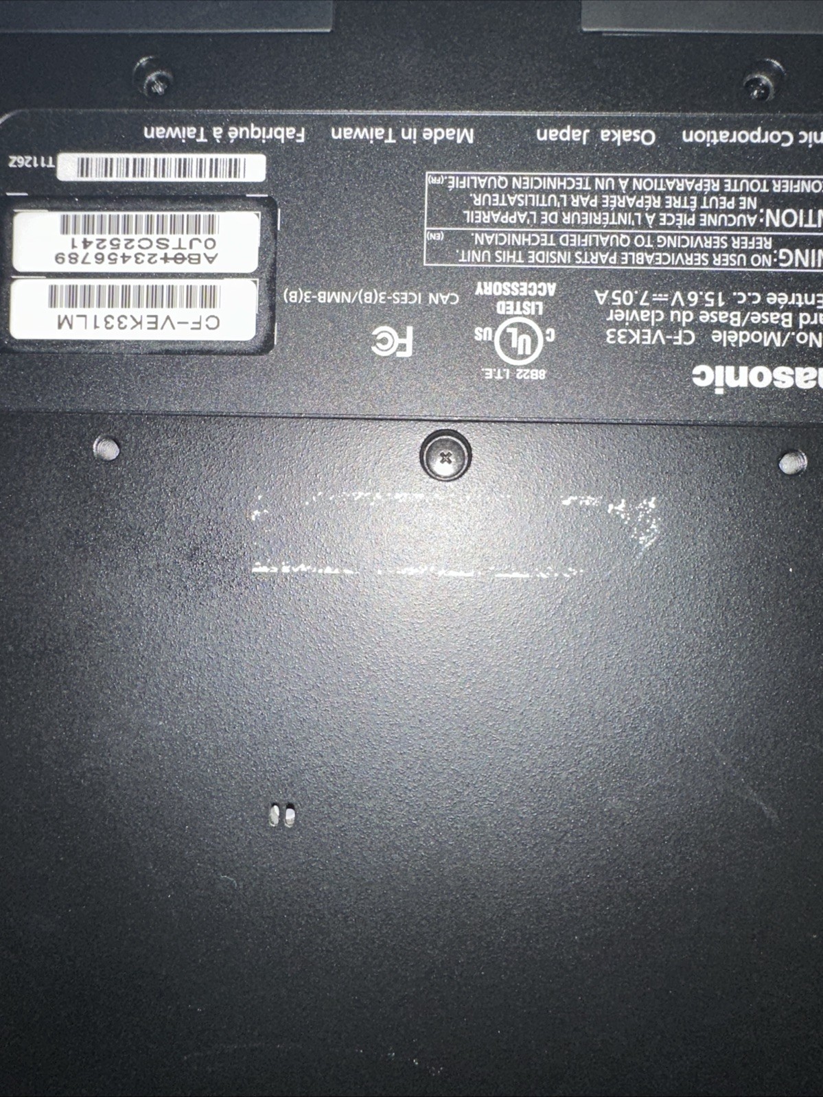 Panasonic Toughbook CF-33 Core i5 7300U 2.6GHz 16gig 128 NVMe Win 10 Pro Read