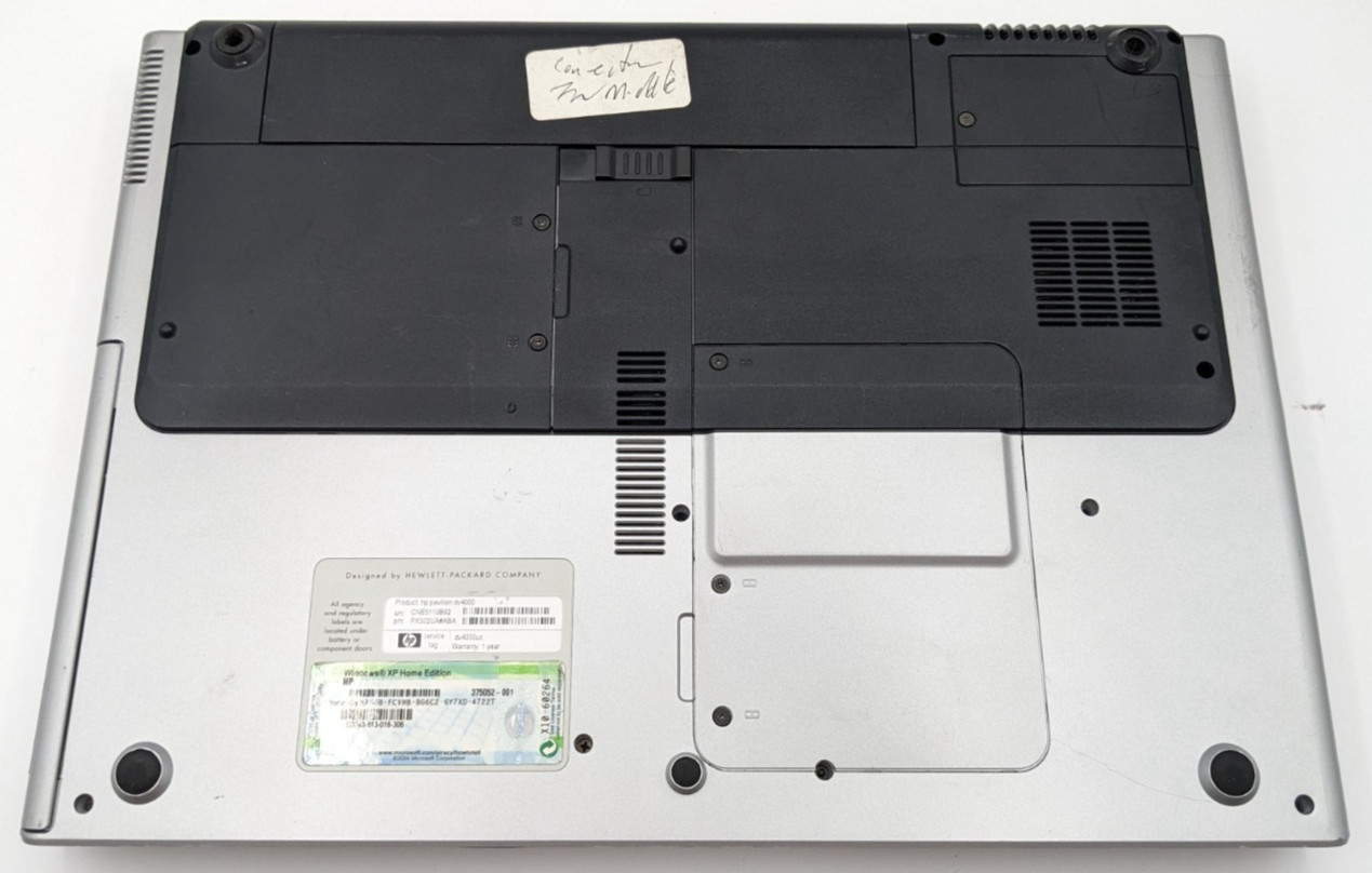HP Pavilion dv4000 DV4030US Laptop Intel Pentium M for parts no ram