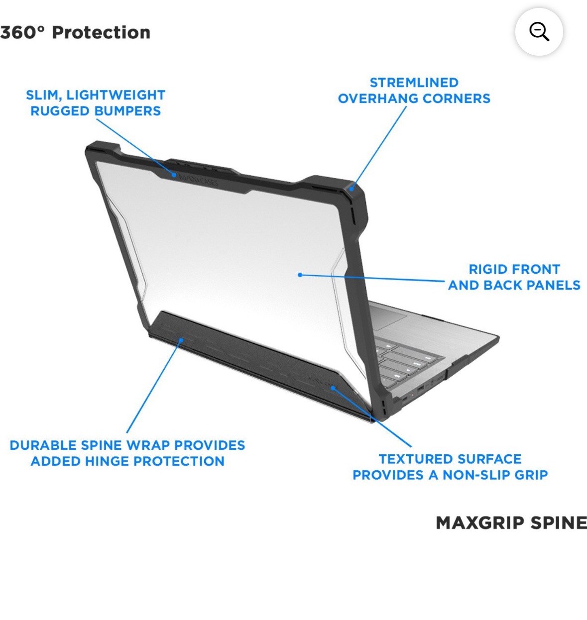 NEW MAXCases Extreme Shell-S Case for Lenovo 14e Chromebook Gen 1 (14” AMD)