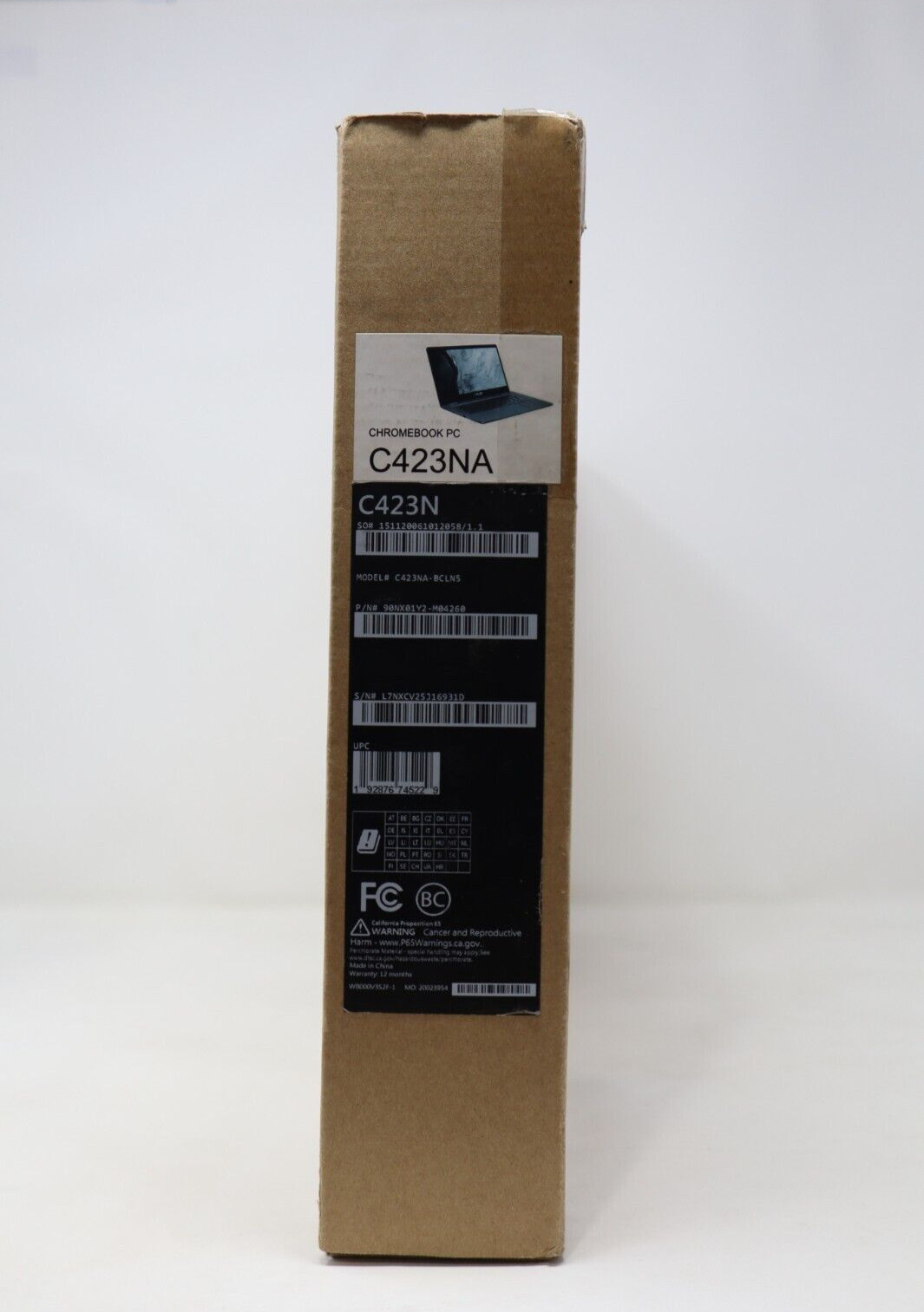 Asus Intel Celeron N3350 14-Inch Chromebook, Slate Gray – DEFECTIVE