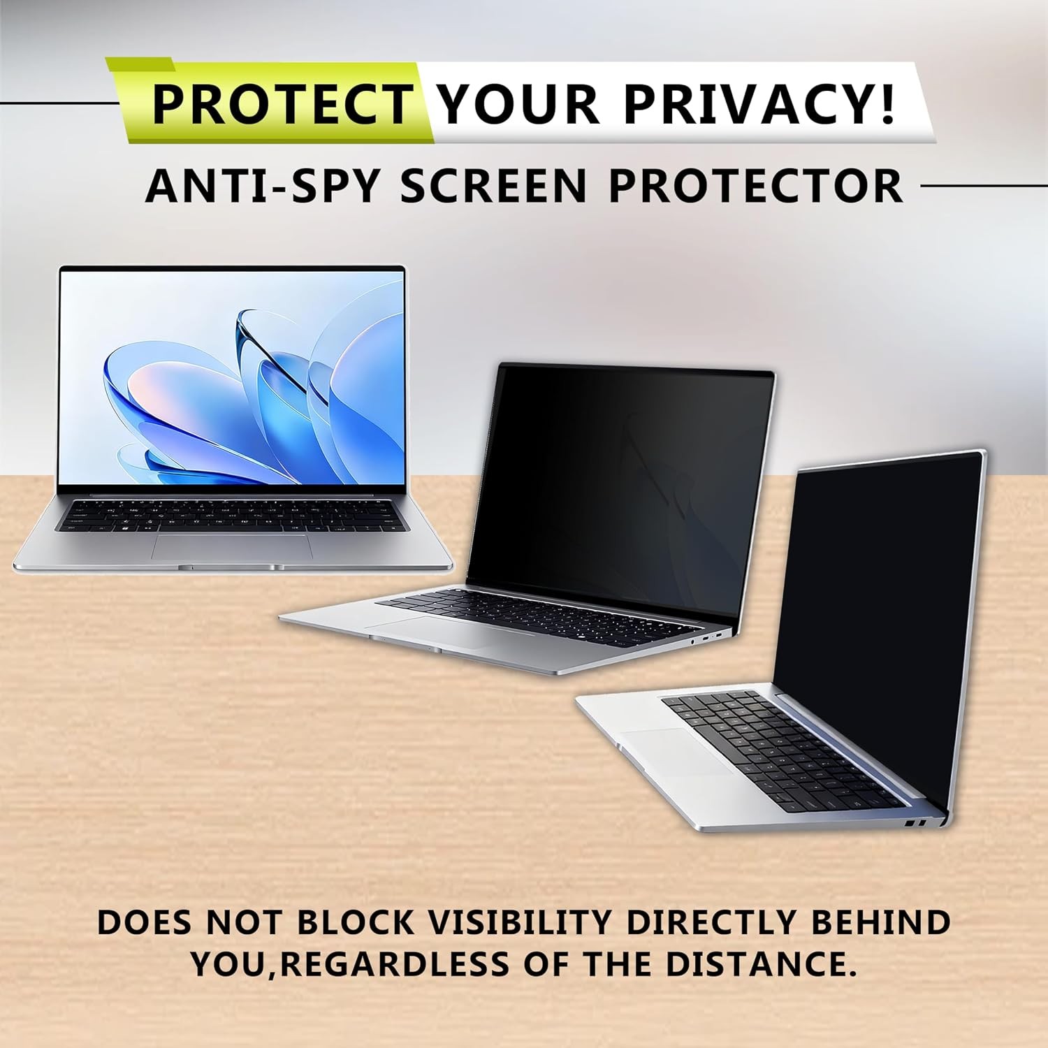 11.6 Inch Laptop Privacy Screen Protector for 16:9 Aspect Laptop with Camera Cov