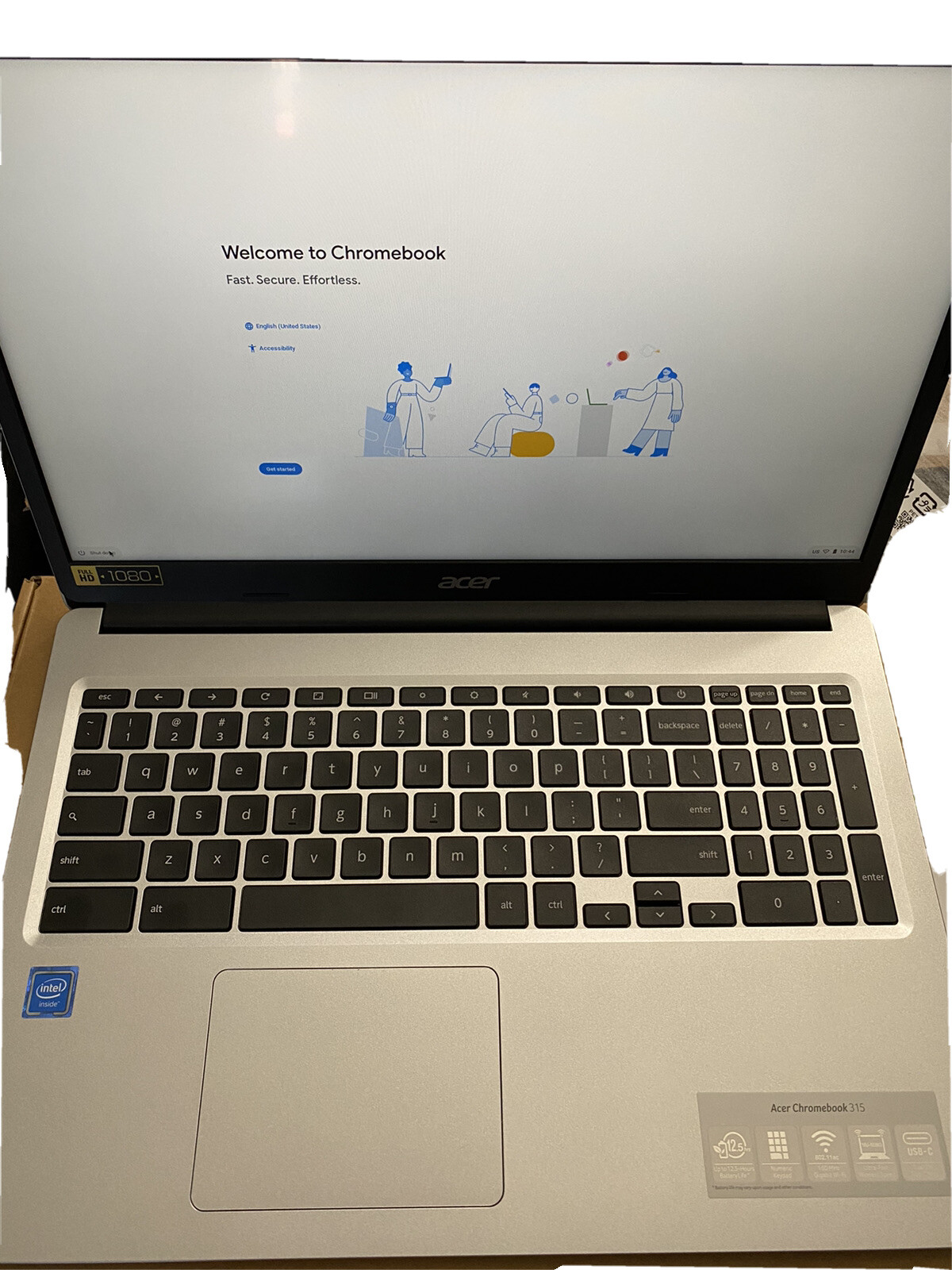 Acer Chromebook 315 15.6″ (64GB, Intel Celeron N4020, 1.1 GHz, 4GB RAM) Touch…