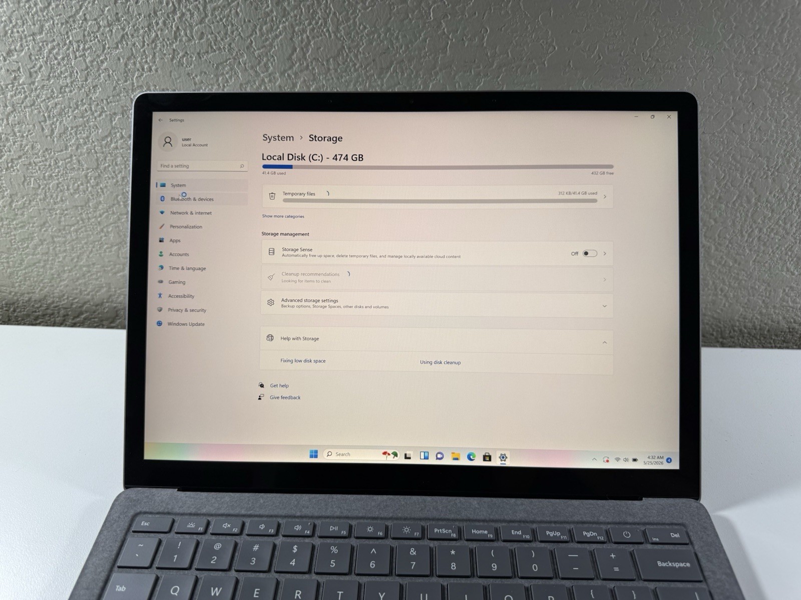 Microsoft Surface Laptop 5 13.5” 1950 Intel Core i7-1265U 16GB RAM 512GB NVME