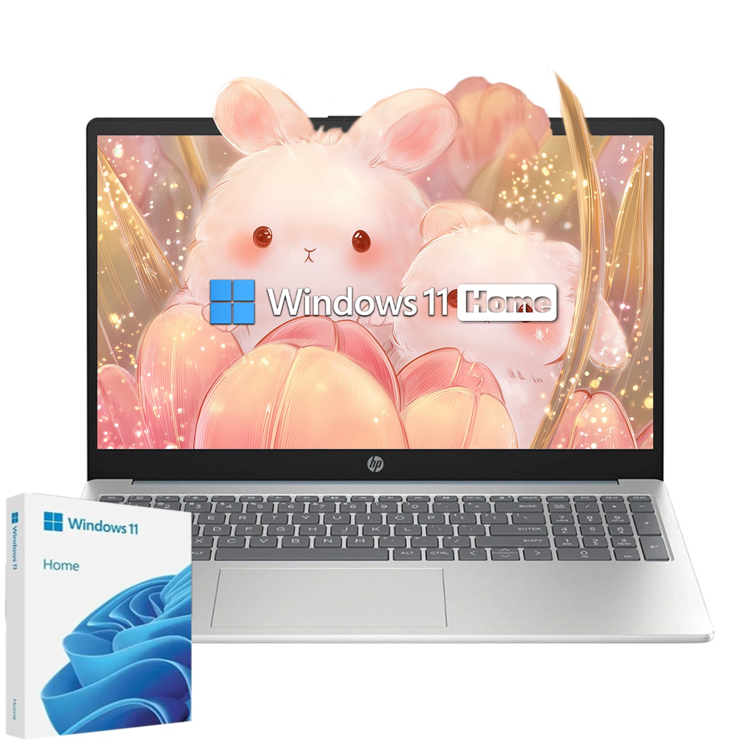 HP Laptop 15.6 in FHD 60Hz Touch Screen 8 core Intel i3 N305 Wi-Fi 6 – open box