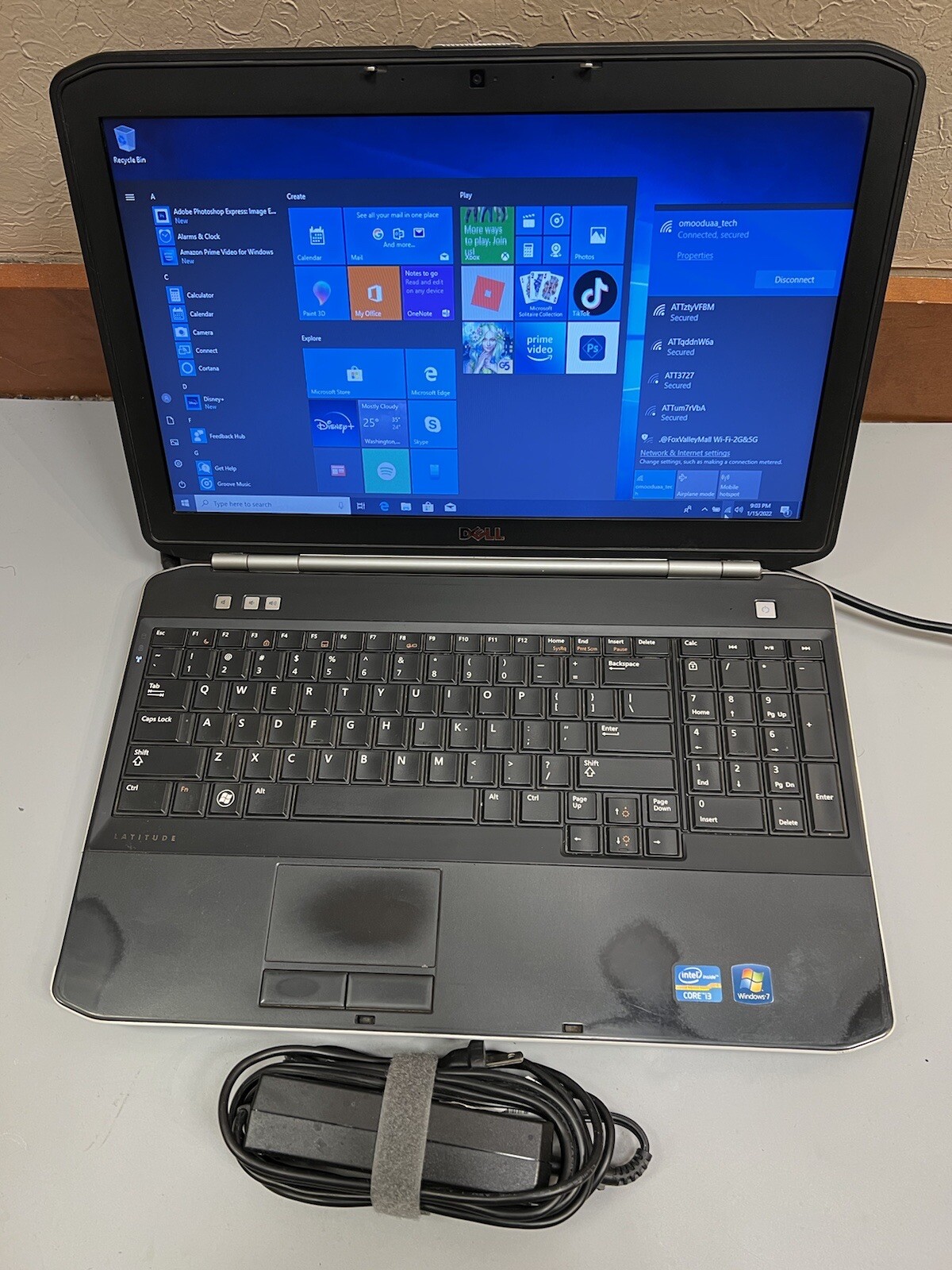 Dell Latitude E5520 Intel Core i3-2350 2.30GHz 4GB RAM 320GB HDD WEBCAM Win 10