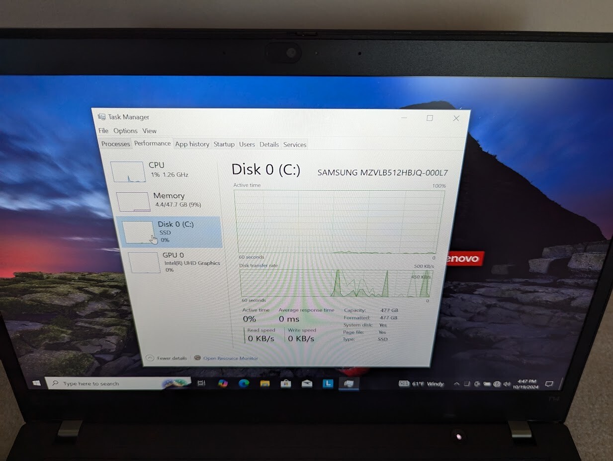 Lenovo Thinkpad T14 G1 i7-10610U 48GB RAM/500 GB SSD – Win 10 Pro